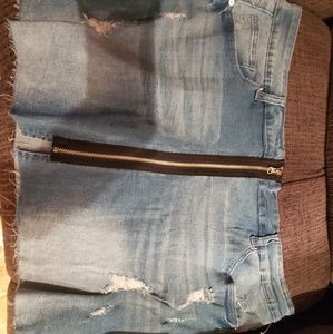 Denim mini skirt size 18 rue 21